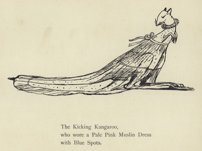 A rugdosó kenguru alkotó: Edward Lear