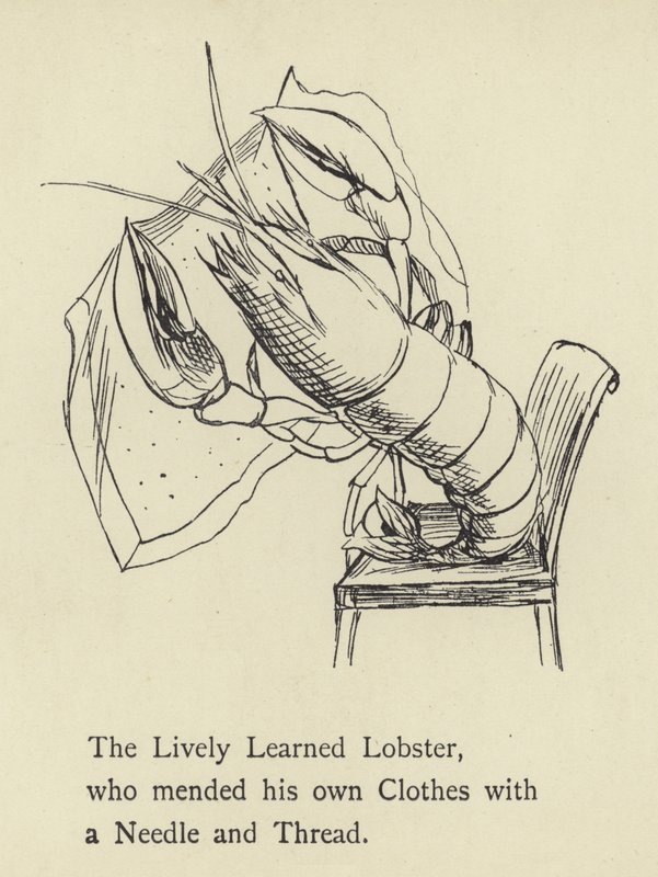 Az élénken tanult homár alkotó: Edward Lear