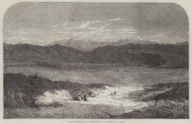 Thermopylae hegység alkotó: Edward Lear