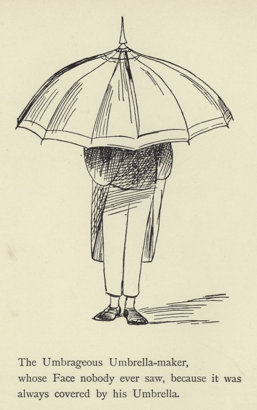 Az Umbrageous Esernyőkészítő alkotó: Edward Lear