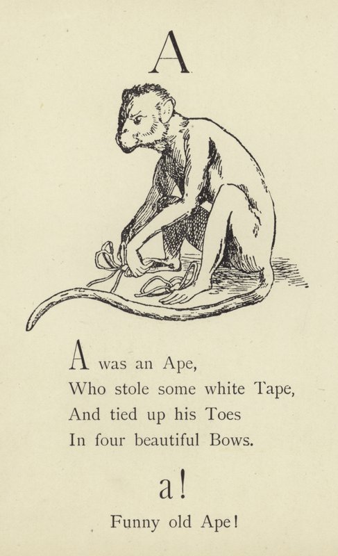 Az A betű alkotó: Edward Lear