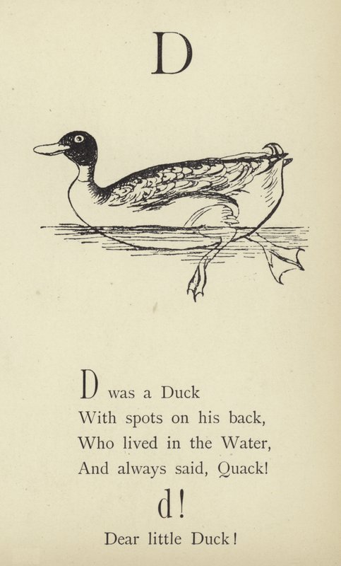 A D betű alkotó: Edward Lear