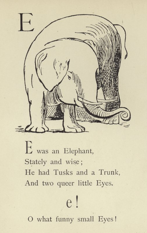 Az E betű alkotó: Edward Lear