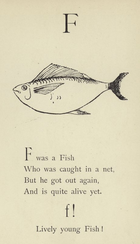 Az F betű alkotó: Edward Lear