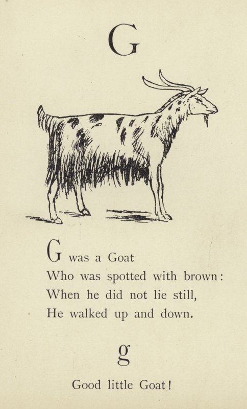 A G betű alkotó: Edward Lear