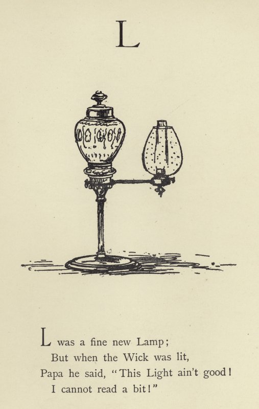 Az L betű alkotó: Edward Lear