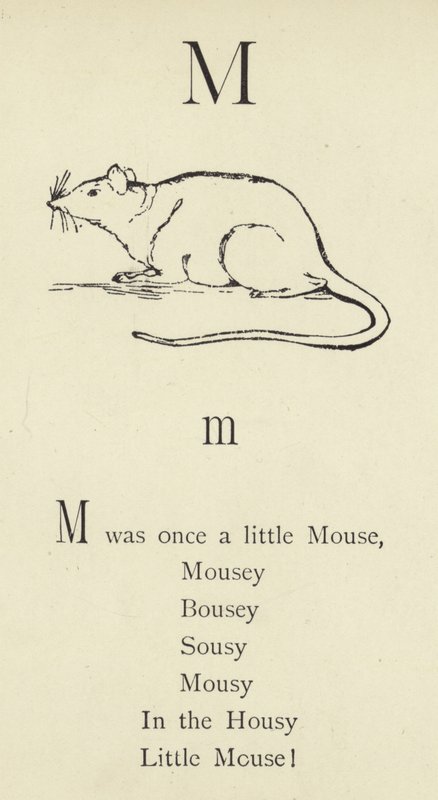 Az M betű alkotó: Edward Lear