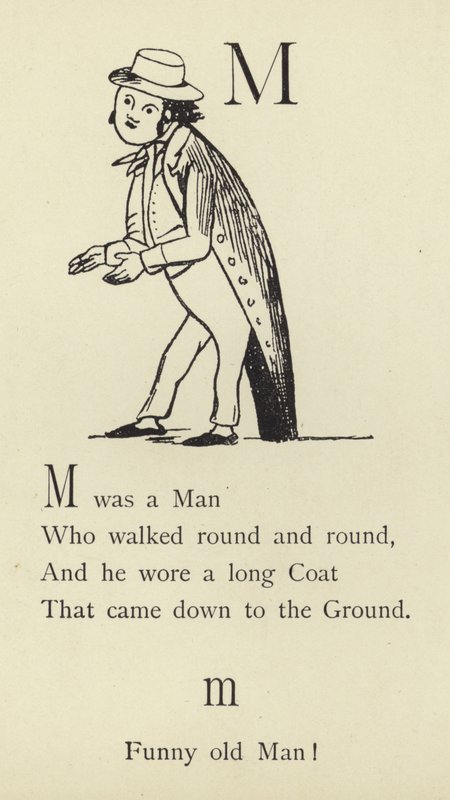 Az M betű alkotó: Edward Lear