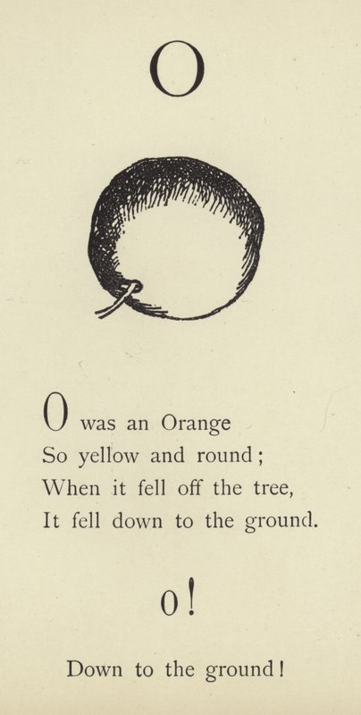 Az O betű alkotó: Edward Lear