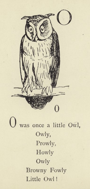 Az O betű alkotó: Edward Lear