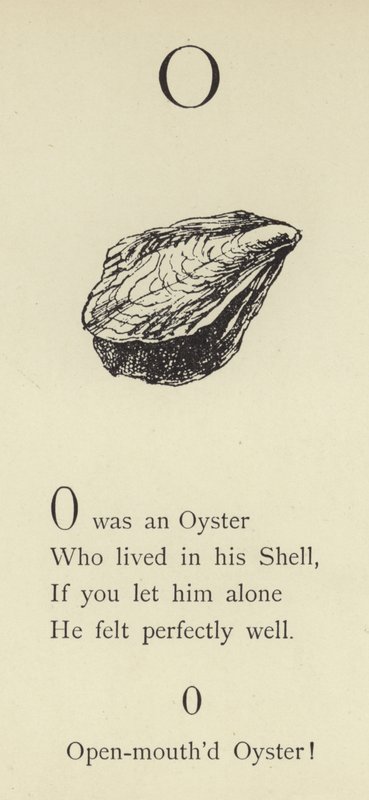 Az O betű alkotó: Edward Lear