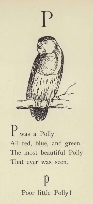 A P betű alkotó: Edward Lear