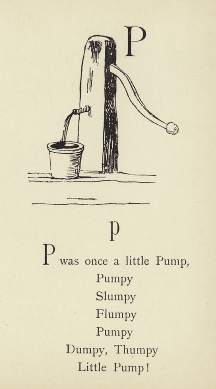 A P betű alkotó: Edward Lear