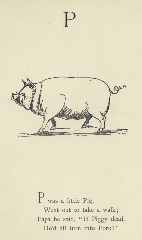 A P betű alkotó: Edward Lear