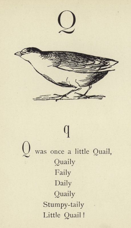 A Q betű alkotó: Edward Lear