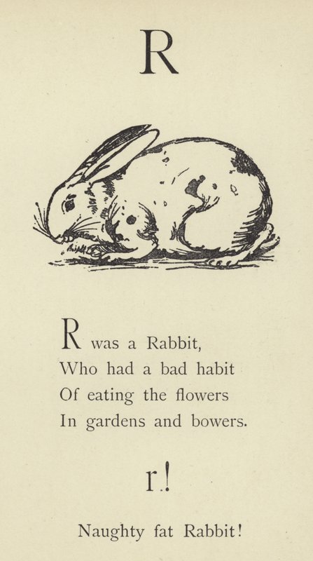Az R betű alkotó: Edward Lear
