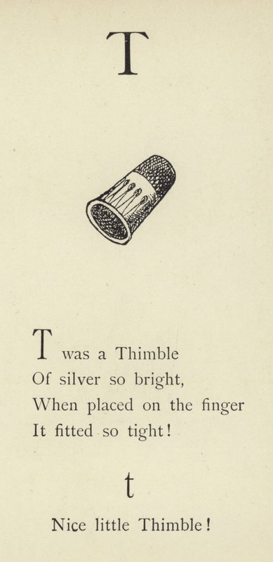 A T betű alkotó: Edward Lear
