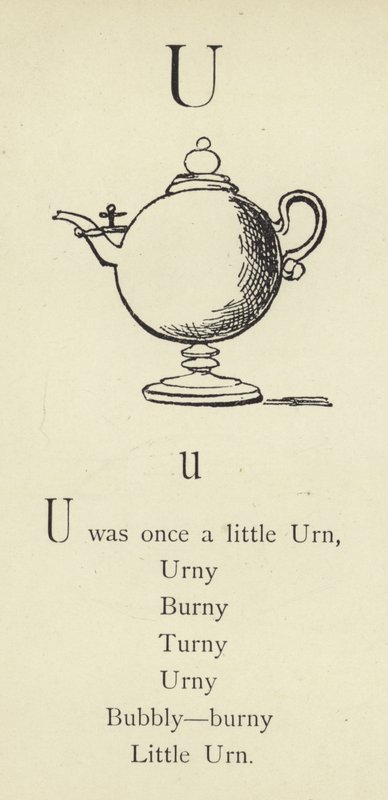 Az U betű alkotó: Edward Lear