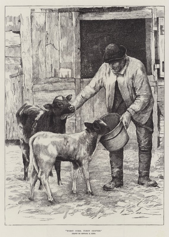 Kiszolgálás érkezési sorrendben alkotó: Edward R. King