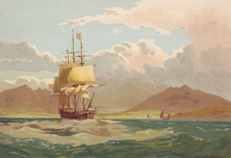 Arran szigeténél (színes litográfia) alkotó: Edward (after) Duncan