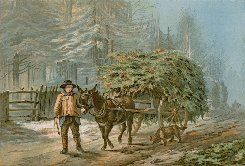 A Holly Cart (színes litó) alkotó: Edward (after) Duncan