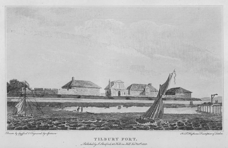 Tilbury erőd (metszet) alkotó: Edward (after) Gyfford