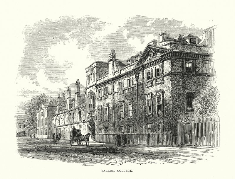 Balliol College (metszet) alkotó: Edward (after) Whymper