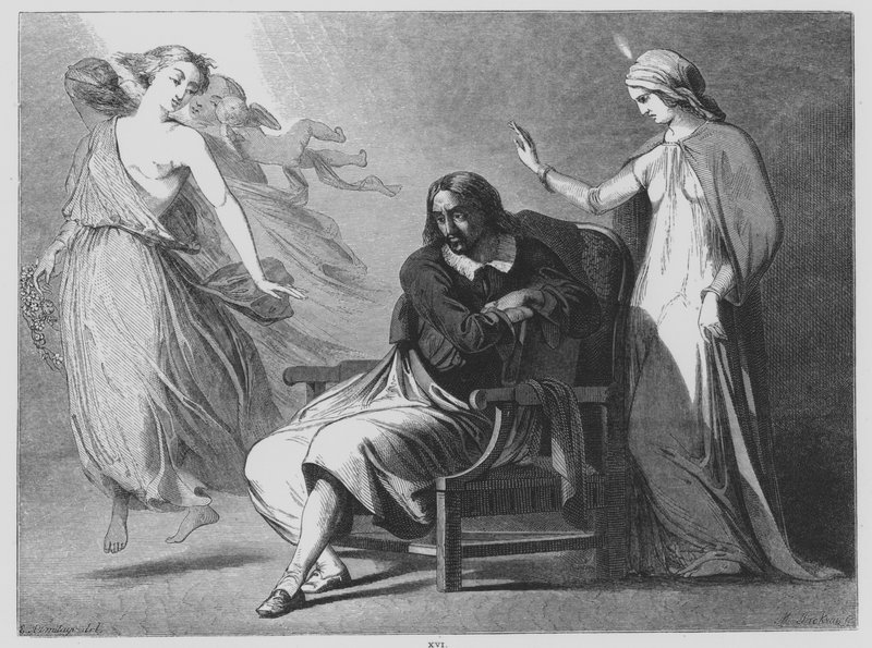 John Milton, Il Penseroso (metszet) alkotó: Edward Armitage