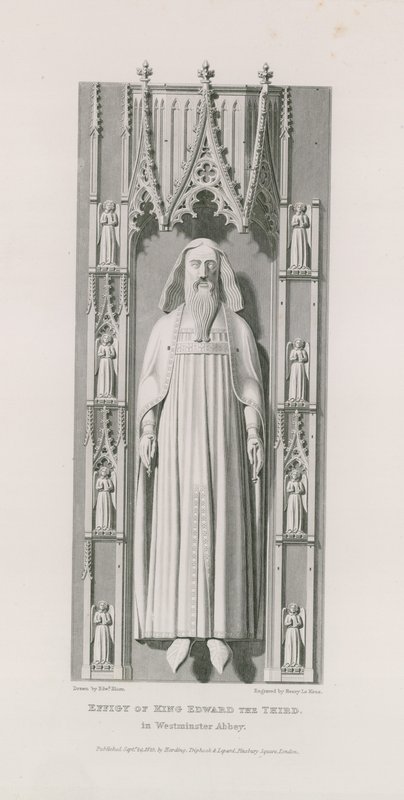 Harmadik Edward király képmása alkotó: Edward Blore