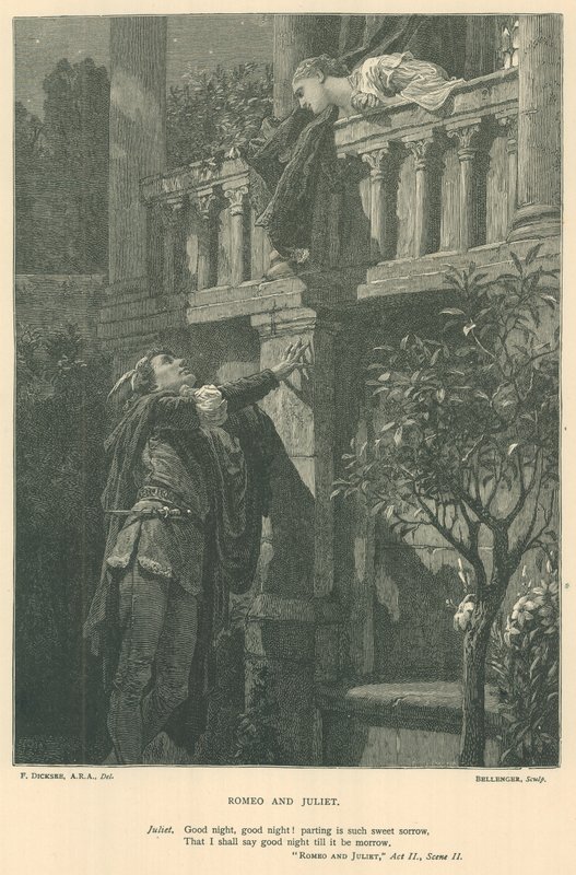 Illusztráció: Rómeó és Júlia alkotó: Edward Burne Jones