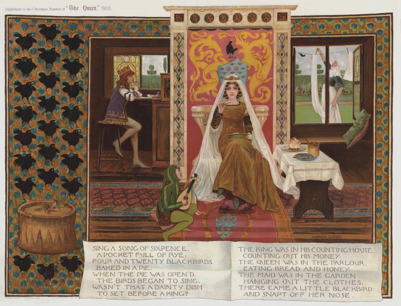 Énekelj egy dalt a hat penzről (chromolitho) alkotó: Edward Charles Clifford