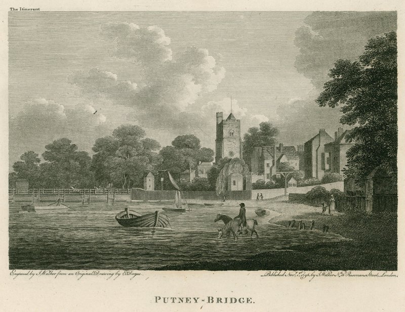Putney Bridge, London alkotó: Edward Dayes