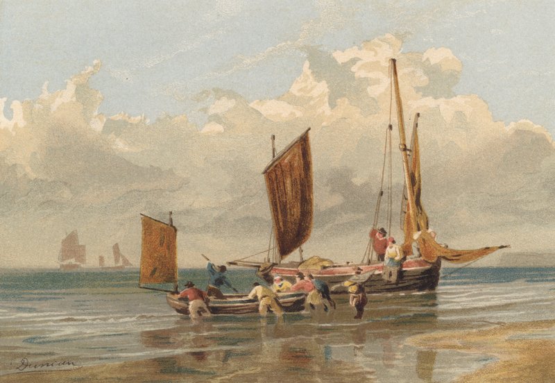 Halálos nyugalom, Brighton halászhajók indulnak alkotó: Edward Duncan