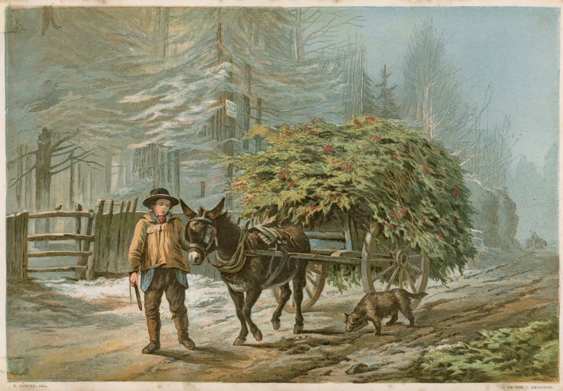 Egy ember vezet egy szamarat alkotó: Edward Duncan