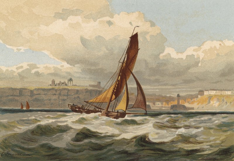 Smack Whitby mellett alkotó: Edward Duncan