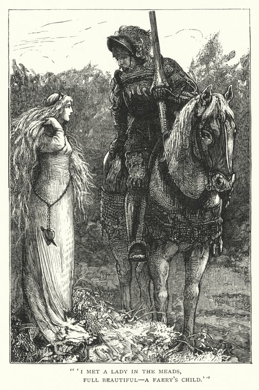 A szép hölgy irgalom nélkül (metszet) alkotó: Edward Frederick (after) Brewtnall