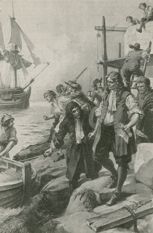 Winstanley-t kalózok hurcolták el (litográfia) alkotó: Edward Frederick Skinner