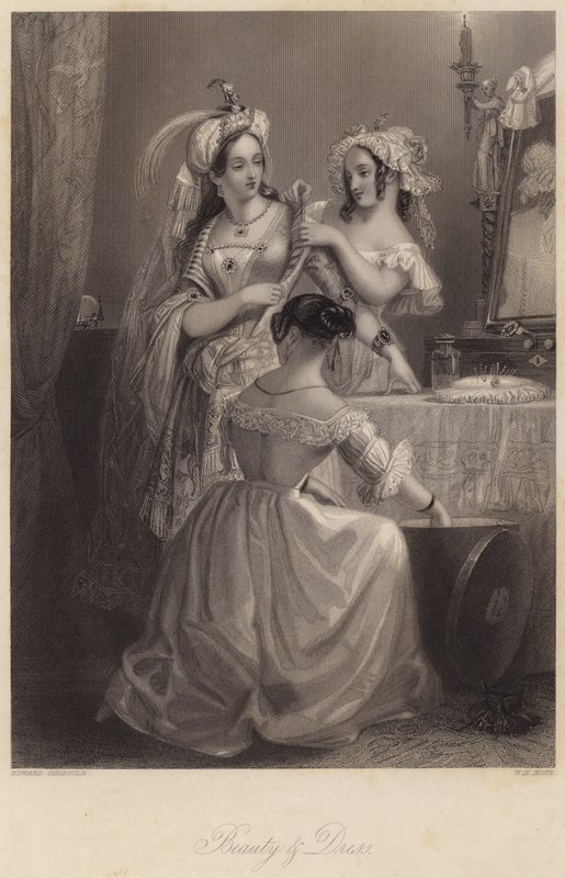 Szépség és ruha (metszet) alkotó: Edward Henry (after) Corbould