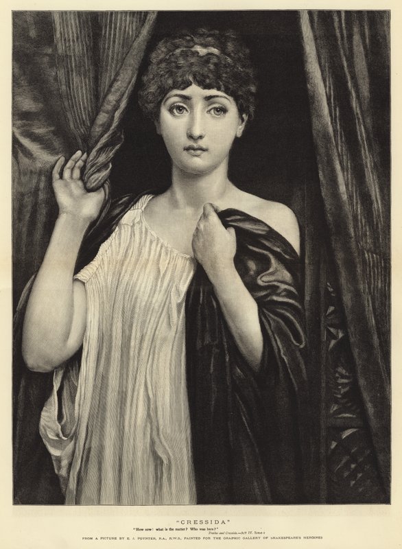 Cressida (metszet) alkotó: Edward John (after) Poynter
