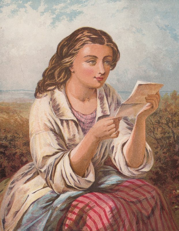 A levél (színes litográfia) alkotó: Edward John Cobbett
