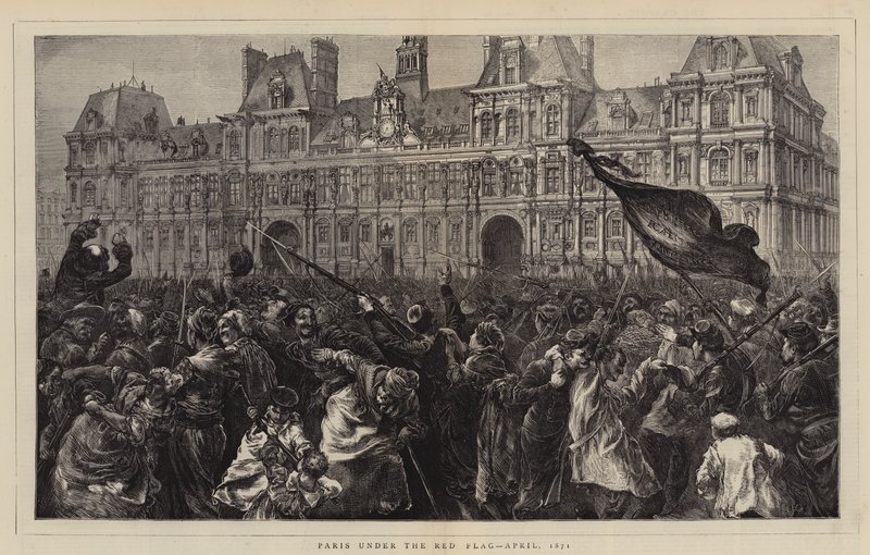 Párizs a vörös zászló alatt, 1871. április alkotó: Edward John Gregory