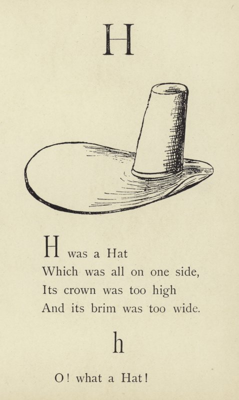 A H betű alkotó: Edward Lear