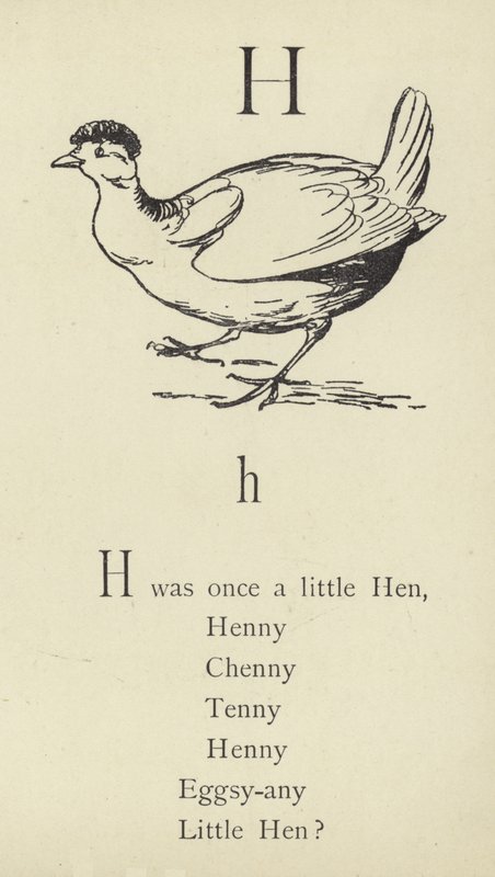 A H betű alkotó: Edward Lear