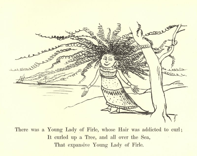 Volt egy Firle Fiatal Hölgy, akinek a haja a göndörítés rabja volt alkotó: Edward Lear