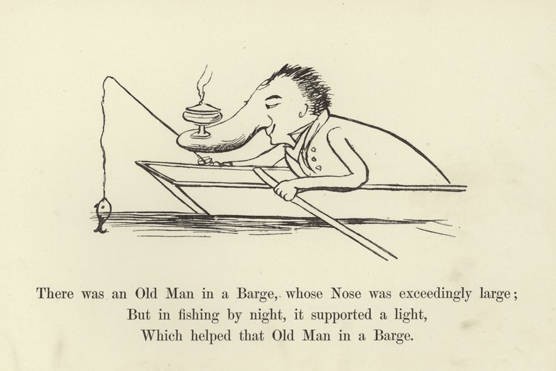 Volt egy öregember egy bárkában, akinek rendkívül nagy orra volt alkotó: Edward Lear