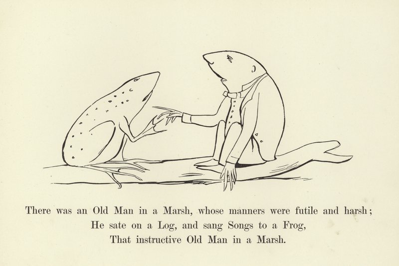 Volt egy Öreg a mocsárban, akinek hiábavaló és durva modora volt alkotó: Edward Lear