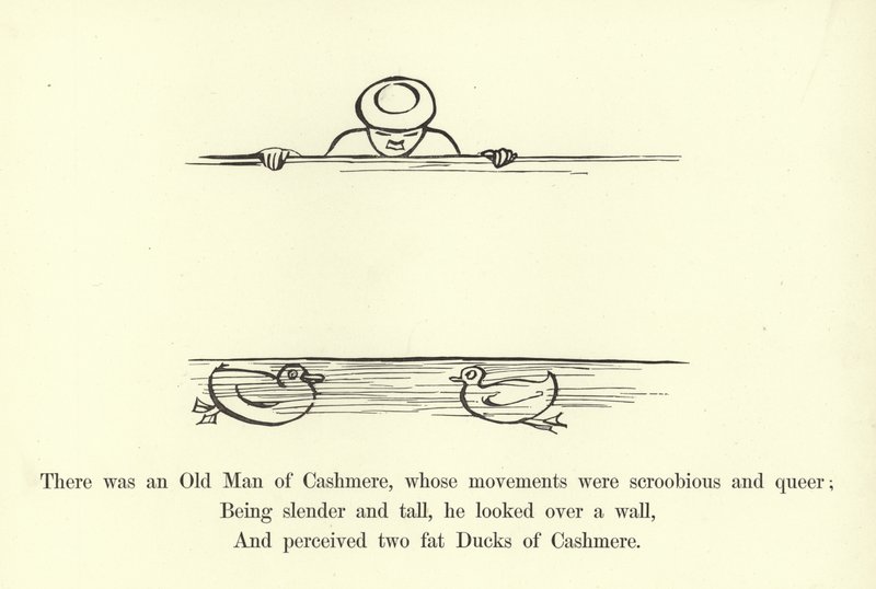 Volt egy kasmír öregember, akinek a mozdulatai skroobosak és furcsaak voltak alkotó: Edward Lear