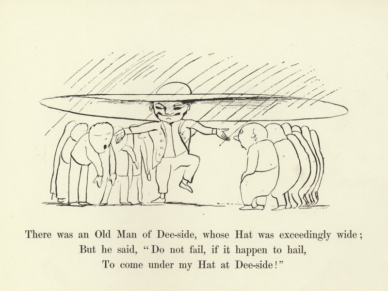Volt egy Dee-oldali Öreg, akinek a kalapja rendkívül széles volt alkotó: Edward Lear