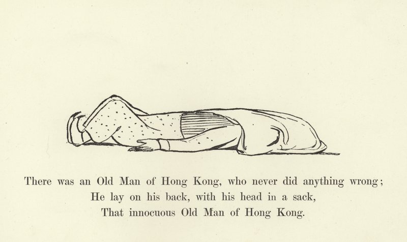 Volt egy hongkongi öreg, aki soha nem tett semmi rosszat alkotó: Edward Lear