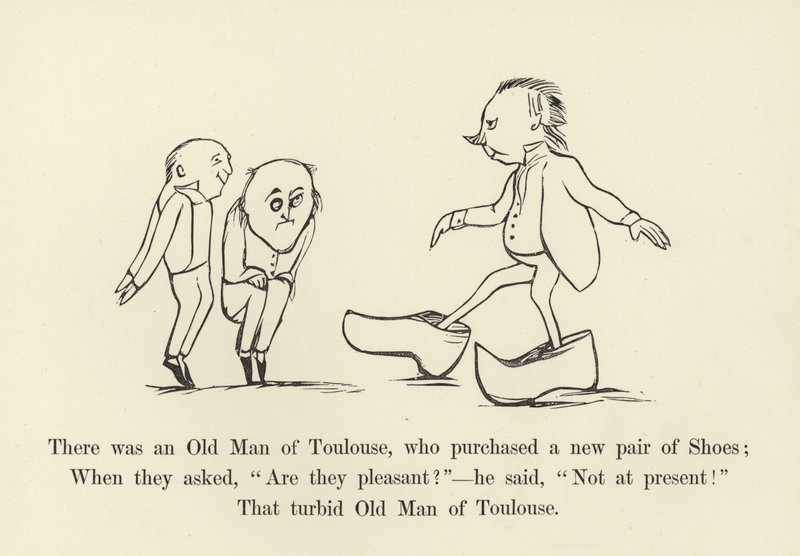 Volt egy toulouse-i öregember, aki vett egy pár új cipőt alkotó: Edward Lear